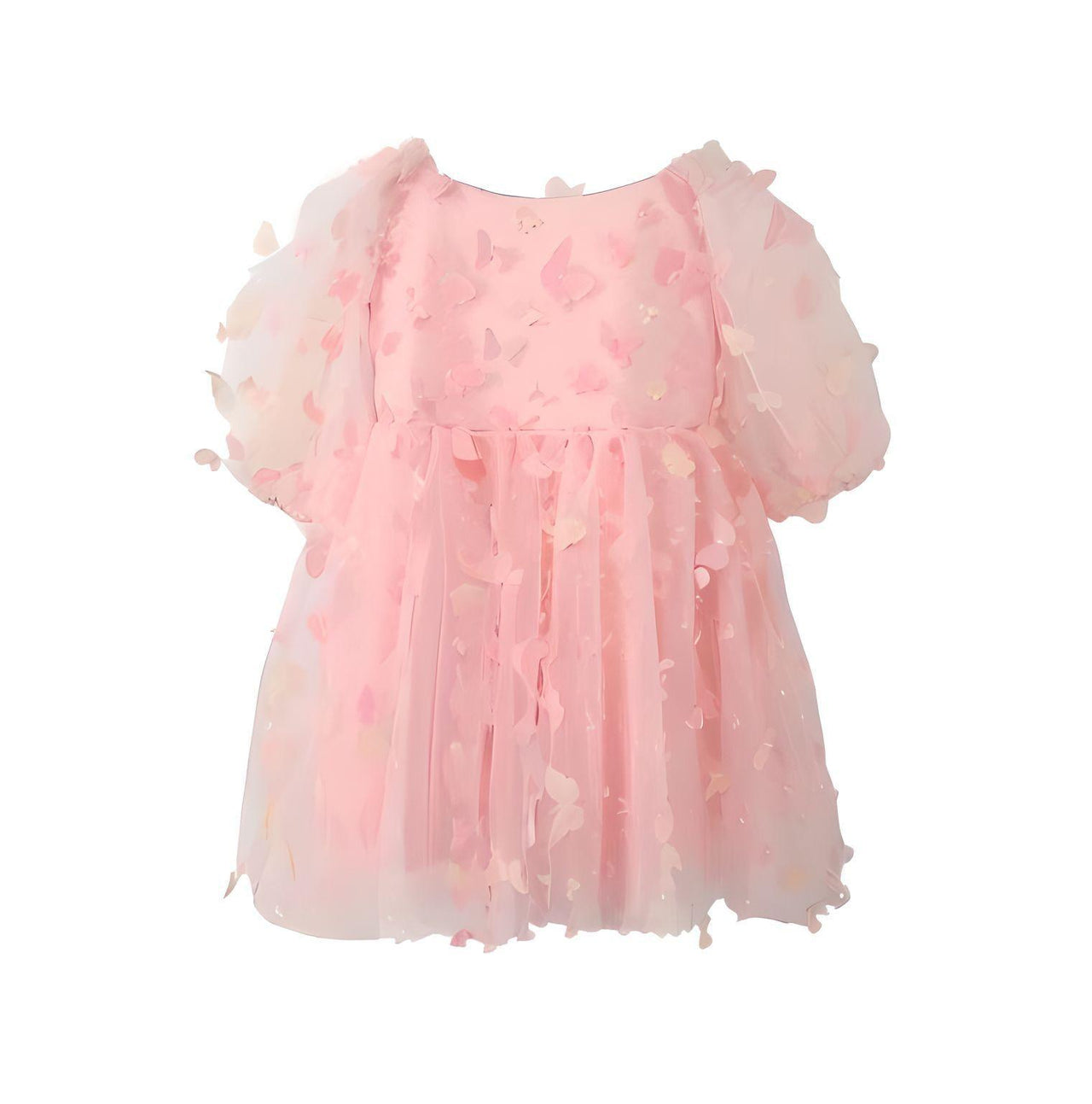 Princess Butterfly Puff Sleeve Dress