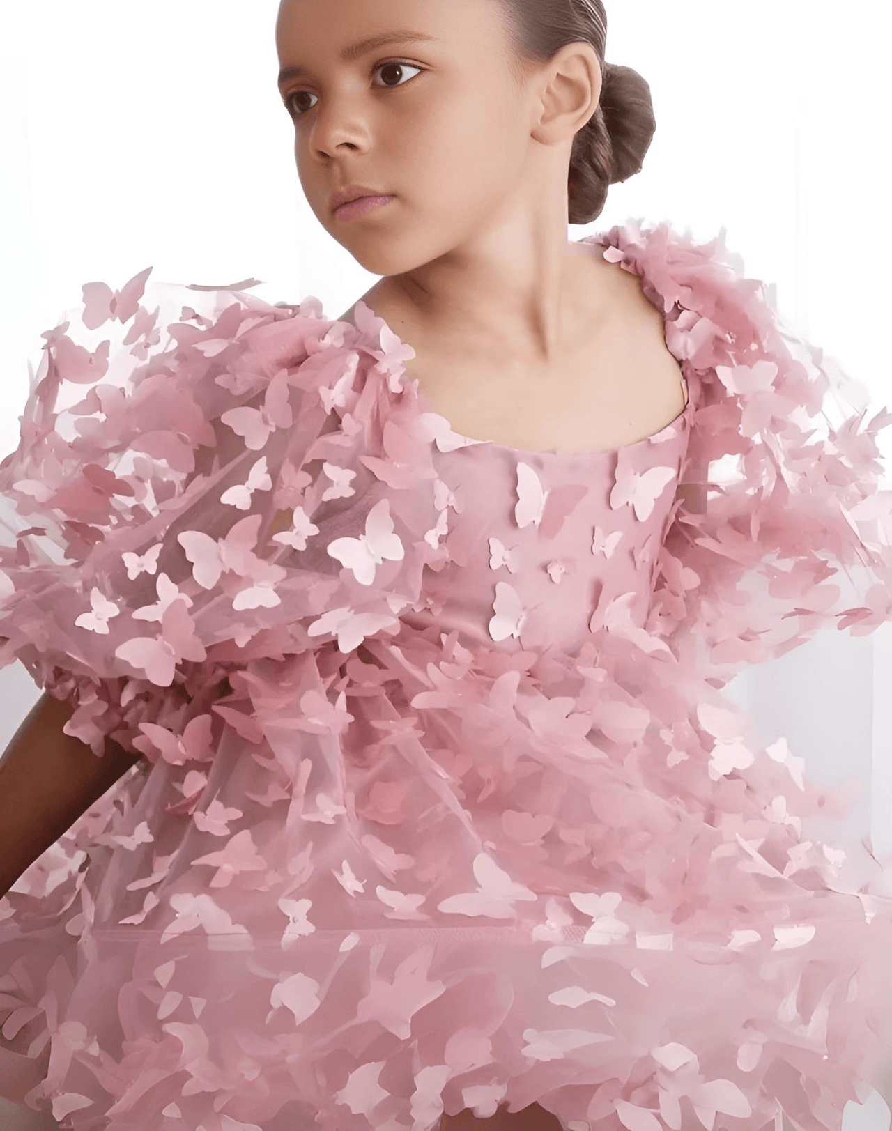 Princess Lace Butterfly Tutu Puff Sleeve Dress -, Baby & Toddler Dresses , Drestiny , 10T, 12M, 12T, 18M, 2T, 3T, 5T, 7T, Australia, Canada, Dresses, Girls, Pink, Short Sleeves, TD, United Kingdom, United States, White , Drestiny , www.shopdrestiny.com