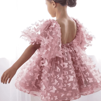 Thumbnail for Princess Lace Butterfly Tutu Puff Sleeve Dress -, Baby & Toddler Dresses , Drestiny , 10T, 12M, 12T, 18M, 2T, 3T, 5T, 7T, Australia, Canada, Dresses, Girls, Pink, Short Sleeves, TD, United Kingdom, United States, White , Drestiny , www.shopdrestiny.com