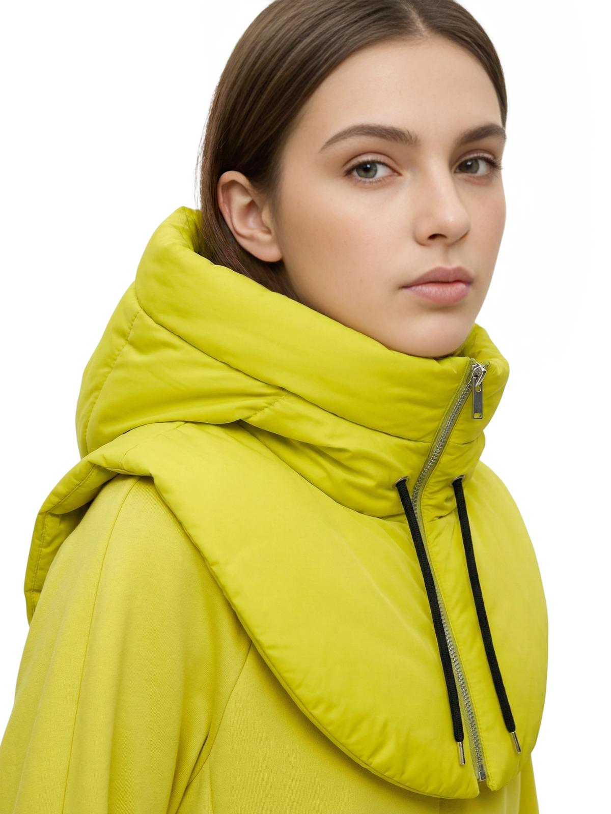 Puffer Hooded Fake Collar Neck Warmer