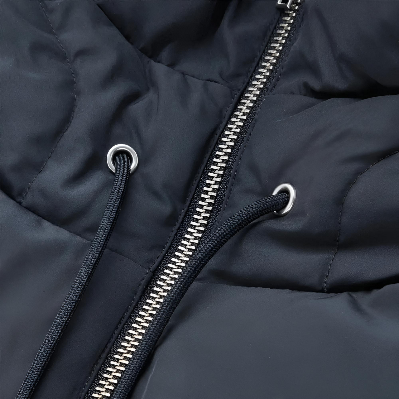 Puffer Hooded Fake Collar Neck Warmer