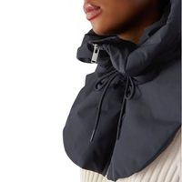 Thumbnail for Puffer Hooded Fake Collar Neck Warmer