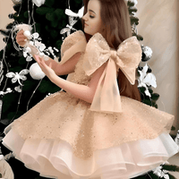 Thumbnail for Puffy Satin Girl's Christmas Dresses Glitter Party Dress Bow Birthday Pageant Dress -, Baby & Toddler Dresses , Drestiny , 10, 10T, 11, 11T, 12, 12T, 4, 4T, 5, 5T, 6, 6T, 7, 7T, 8, 8T, 9, 9T, Australia, Canada, Dark Green, Dark Pink, Deep Pink, Dresses, Gold, Knee Length Dresses, New Zealand, Off Shoulder, Purple, Red, Sleeveless, United Kingdom, United States , Drestiny , www.shopdrestiny.com