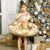 Thumbnail for Puffy Satin Girl's Christmas Dresses Glitter Party Dress Bow Birthday Pageant Dress -, Baby & Toddler Dresses , Drestiny , 10, 10T, 11, 11T, 12, 12T, 4, 4T, 5, 5T, 6, 6T, 7, 7T, 8, 8T, 9, 9T, Australia, Canada, Dark Green, Dark Pink, Deep Pink, Dresses, Gold, Knee Length Dresses, New Zealand, Off Shoulder, Purple, Red, Sleeveless, United Kingdom, United States , Drestiny , www.shopdrestiny.com
