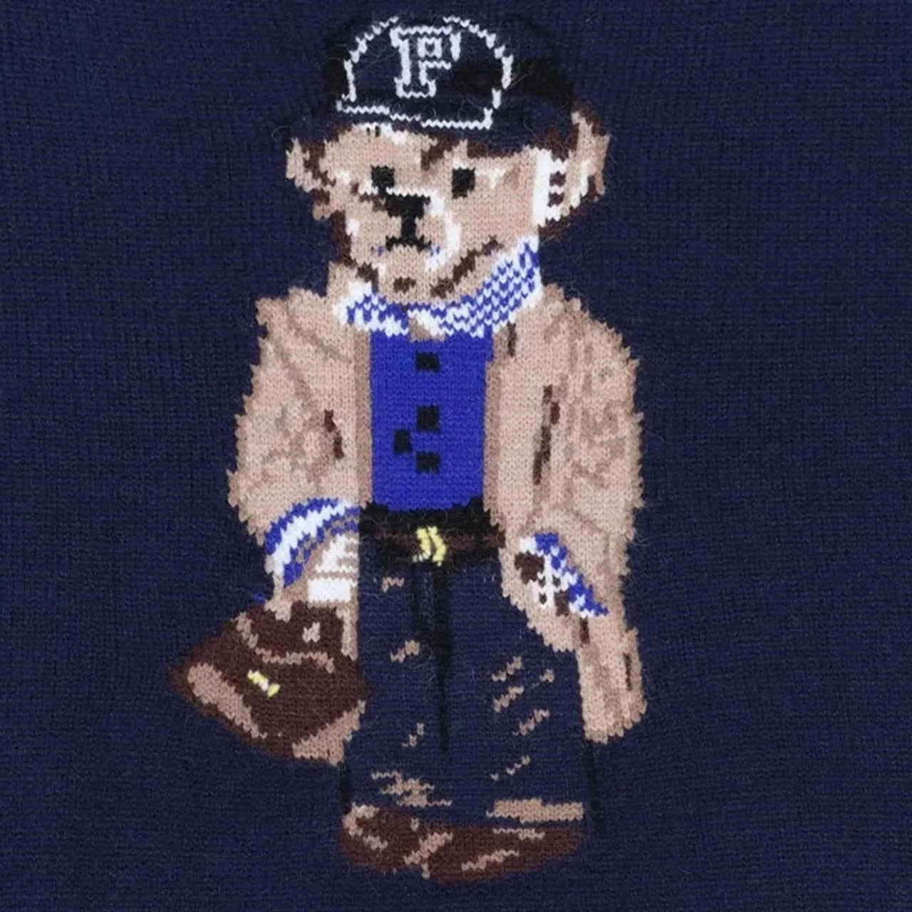 Polo Bear design on a navy background
