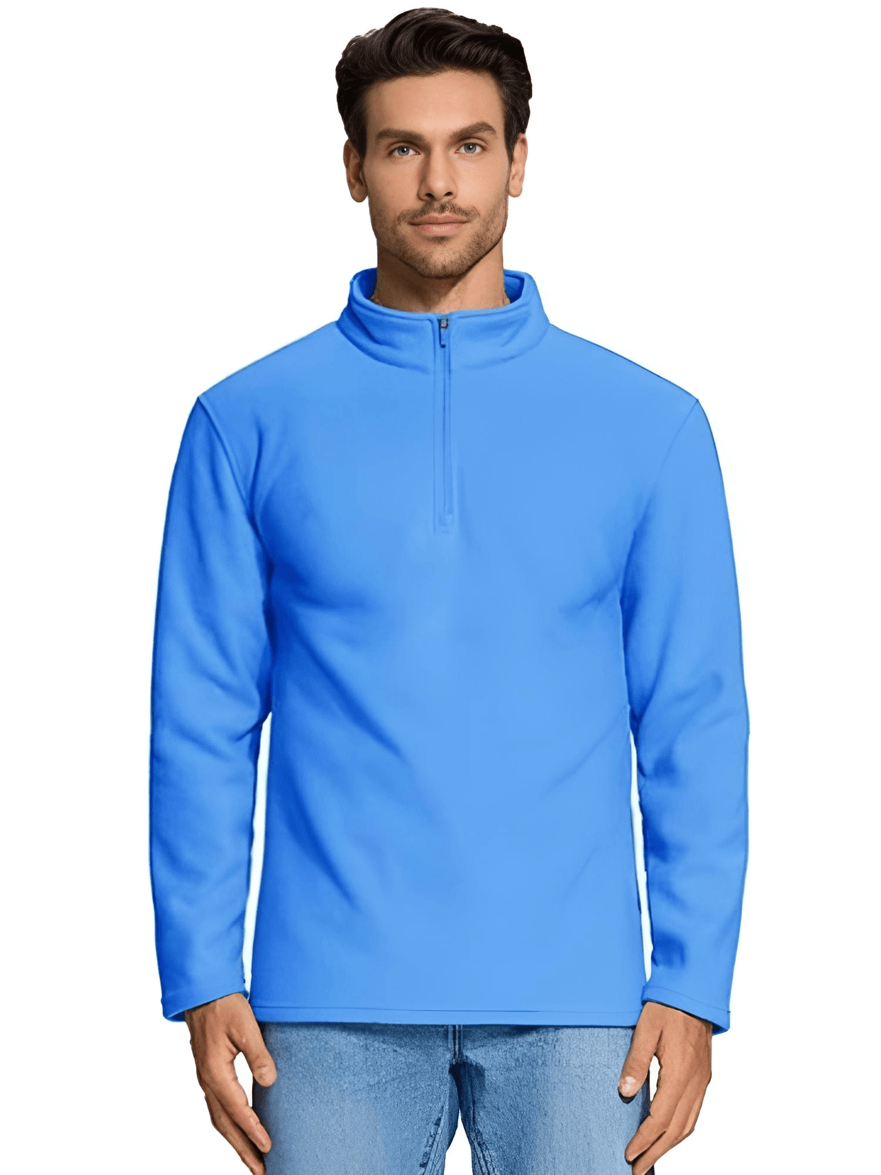 Quarter-Zip Pullover Tops Mens Fleece Sweatshirts -, Sweatshirts , Drestiny , Apricot, Army Green, Australia, Beige, Black, Blue, Brown, Canada, Dark Blue, Dark Grey, Green, Khaki, L, Light Blue, Light Grey, Light Purple, M, Navy, New Zealand, Pink, Pullovers, S, Sweaters, Sweatshirts, United Kingdom, United States, Wine Red, XL, XXL, XXXL, Yellow , Drestiny , www.shopdrestiny.com