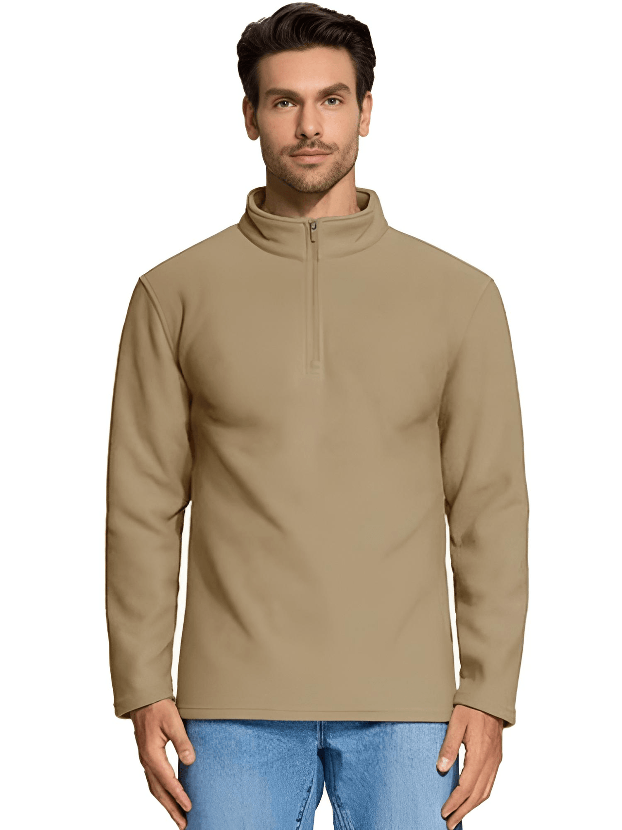 Quarter-Zip Pullover Tops Mens Fleece Sweatshirts -, Sweatshirts , Drestiny , Apricot, Army Green, Australia, Beige, Black, Blue, Brown, Canada, Dark Blue, Dark Grey, Green, Khaki, L, Light Blue, Light Grey, Light Purple, M, Navy, New Zealand, Pink, Pullovers, S, Sweaters, Sweatshirts, United Kingdom, United States, Wine Red, XL, XXL, XXXL, Yellow , Drestiny , www.shopdrestiny.com