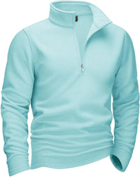 Thumbnail for Quarter-Zip Pullover Tops Mens Fleece Sweatshirts -, Sweatshirts , Drestiny , Apricot, Army Green, Australia, Beige, Black, Blue, Brown, Canada, Dark Blue, Dark Grey, Green, Khaki, L, Light Blue, Light Grey, Light Purple, M, Navy, New Zealand, Pink, Pullovers, S, Sweaters, Sweatshirts, United Kingdom, United States, Wine Red, XL, XXL, XXXL, Yellow , Drestiny , www.shopdrestiny.com