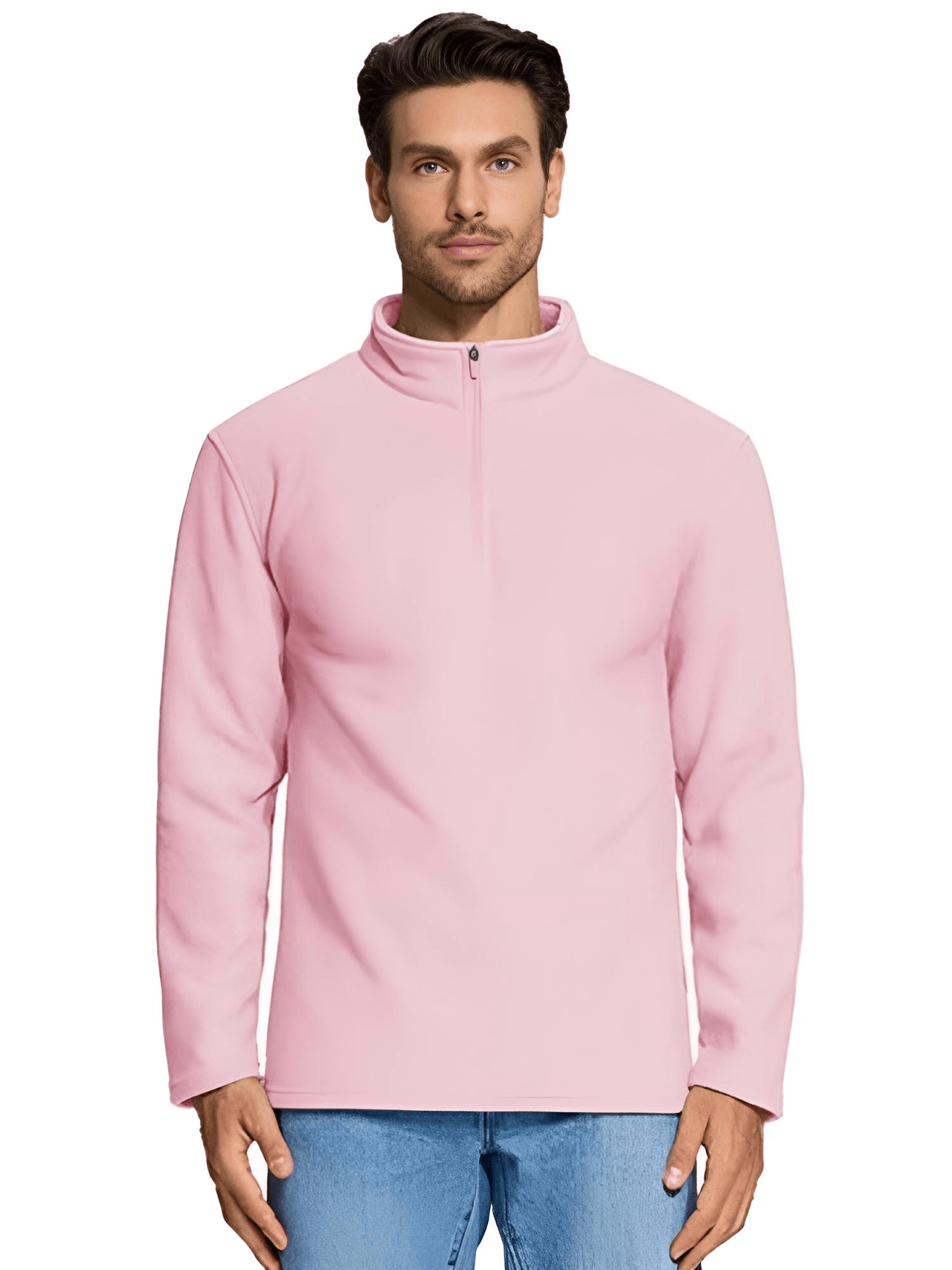 Quarter-Zip Pullover Tops Mens Fleece Sweatshirts -, Sweatshirts , Drestiny , Apricot, Army Green, Australia, Beige, Black, Blue, Brown, Canada, Dark Blue, Dark Grey, Green, Khaki, L, Light Blue, Light Grey, Light Purple, M, Navy, New Zealand, Pink, Pullovers, S, Sweaters, Sweatshirts, United Kingdom, United States, Wine Red, XL, XXL, XXXL, Yellow , Drestiny , www.shopdrestiny.com
