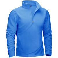 Thumbnail for Blue pullover with a quarter zip on a white background