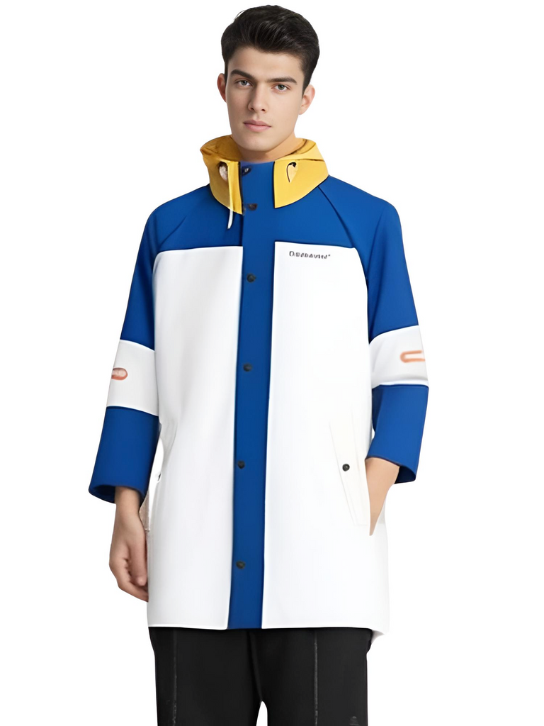 Stay dry in style with Rainfreem Long Blue Hooded Raincoat! Shop Drestiny for free shipping and tax covered. Seen on FOX/NBC/CBS. Save up to 50% now!