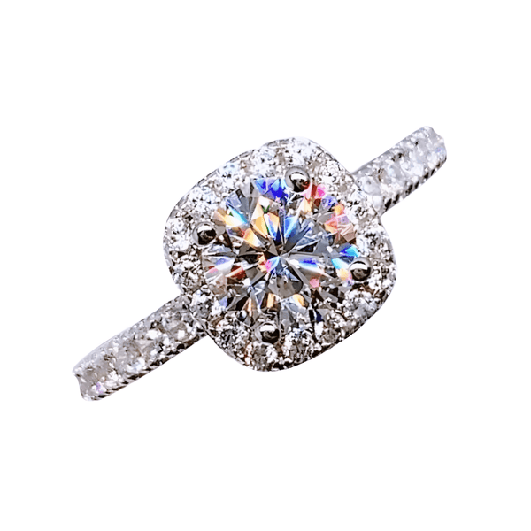 Real Brilliant Moissanite Rings For Women - In 0.5CT 1CT 2CT 3CT Center Stone!