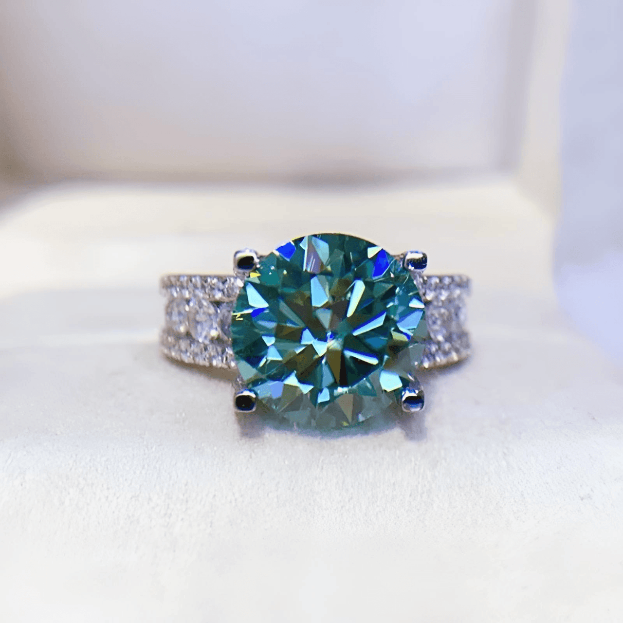 Real 2-Carat Moissanite Ring For Women 8mm 925 Sterling Silver Band D Color VVS Diamond Engagement Fine Jewelry With GRA, Drestiny, Rings, White, Silver, Green, 3-Carat, 5-Carat, United States, USA, Canada, Australia, New Zealand, United Kingdom, UK, moissanite engagement ring, moissanite rings for women, moissanite wedding band, moissanite ring, affordable moissanite rings, moissanite wedding ring, affordable moissanite engagement rings, shopdrestiny.com