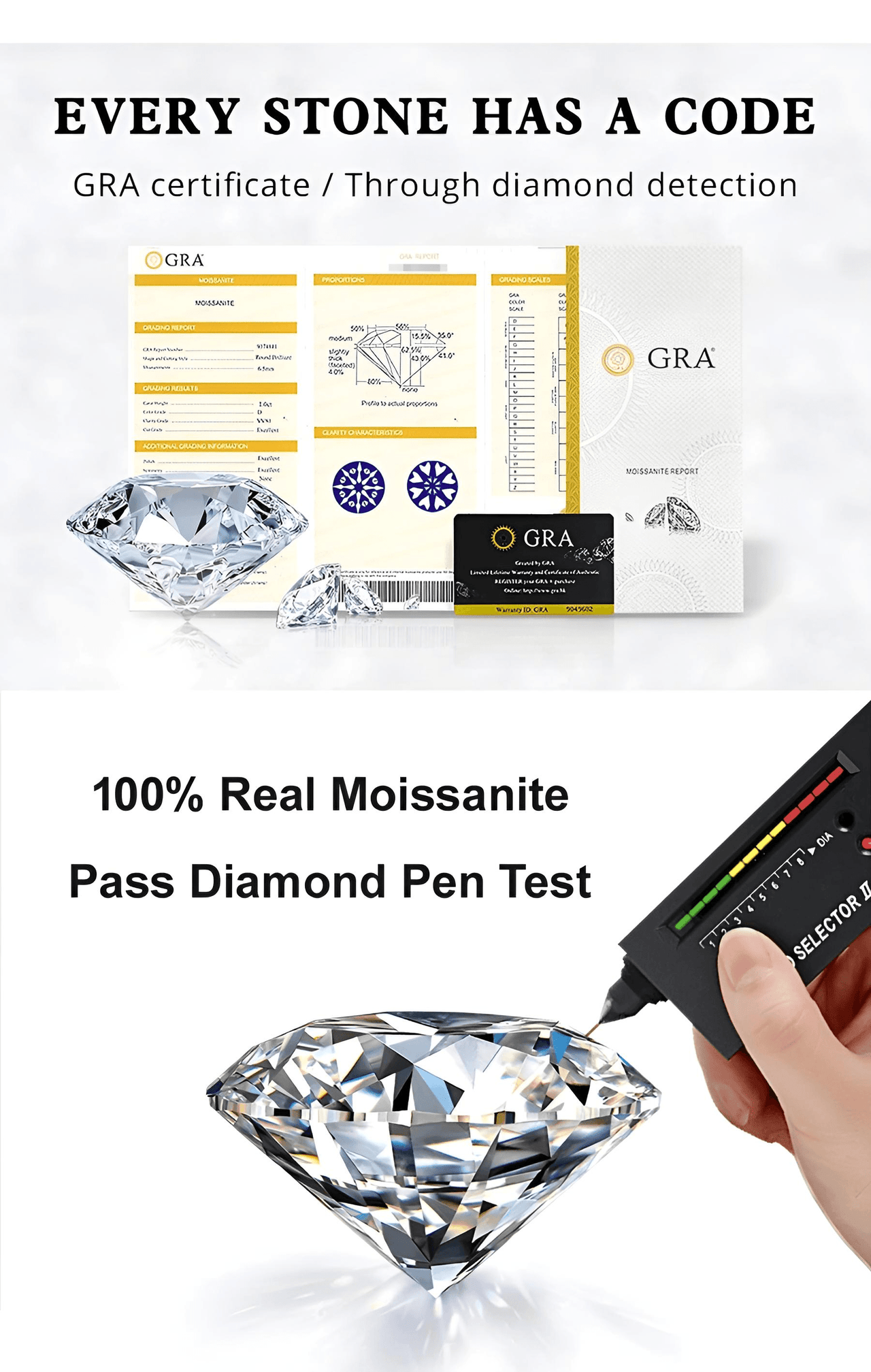 Real 2-Carat Moissanite Ring For Women 8mm 925 Sterling Silver Band D Color VVS Diamond Engagement Fine Jewelry With GRA, Drestiny, Rings, White, Silver, Green, 3-Carat, 5-Carat, United States, USA, Canada, Australia, New Zealand, United Kingdom, UK, moissanite engagement ring, moissanite rings for women, moissanite wedding band, moissanite ring, affordable moissanite rings, moissanite wedding ring, affordable moissanite engagement rings, shopdrestiny.com