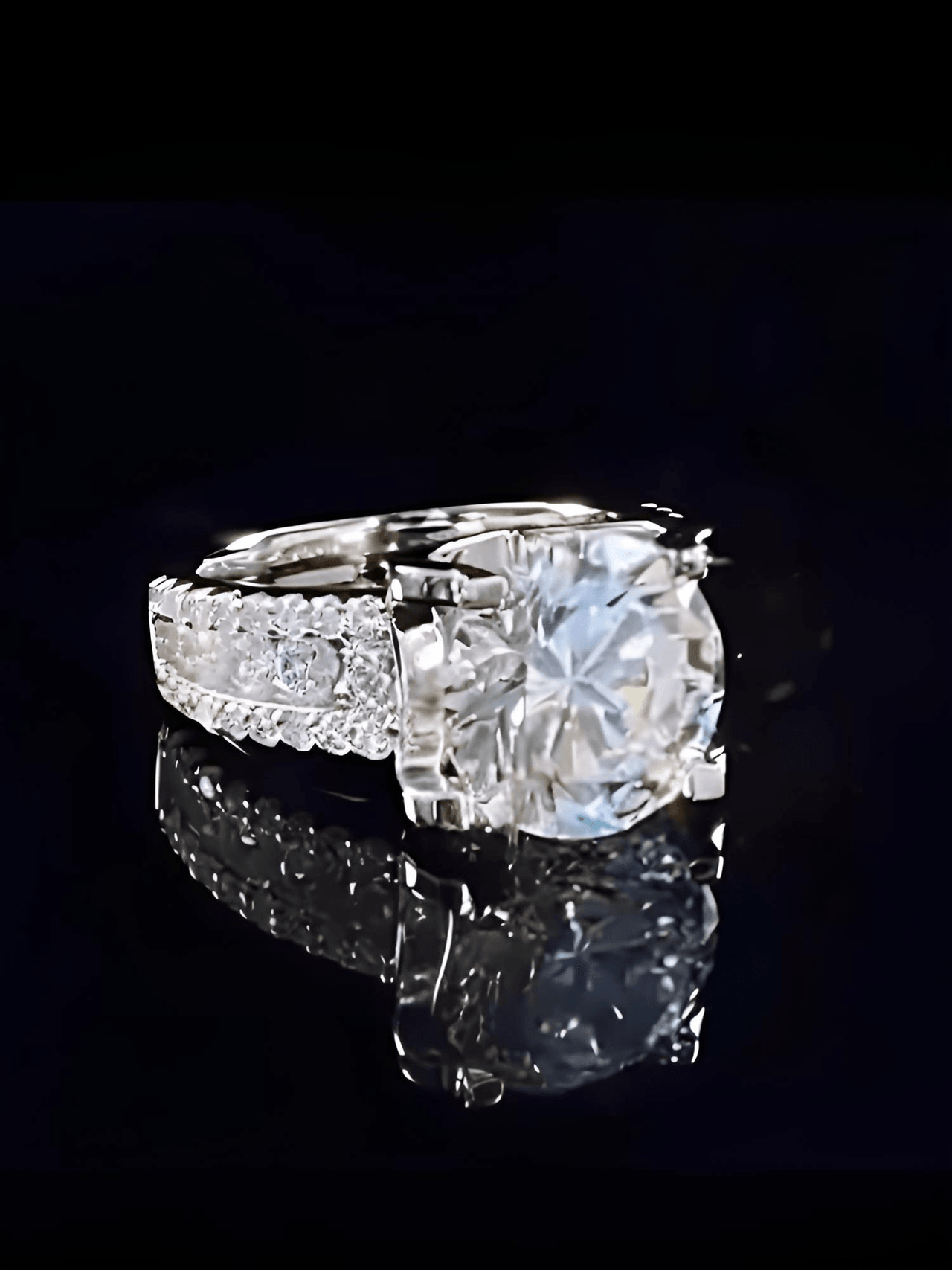 Real 2-Carat Moissanite Ring For Women 8mm 925 Sterling Silver Band D Color VVS Diamond Engagement Fine Jewelry With GRA, Drestiny, Rings, White, Silver, Green, 3-Carat, 5-Carat, United States, USA, Canada, Australia, New Zealand, United Kingdom, UK, moissanite engagement ring, moissanite rings for women, moissanite wedding band, moissanite ring, affordable moissanite rings, moissanite wedding ring, affordable moissanite engagement rings, shopdrestiny.com