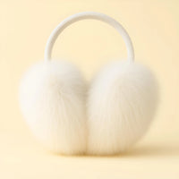 Thumbnail for Real Fox Fur Earmuffs Winter Warm Plush Earmuffs Outdoor Solid Fur