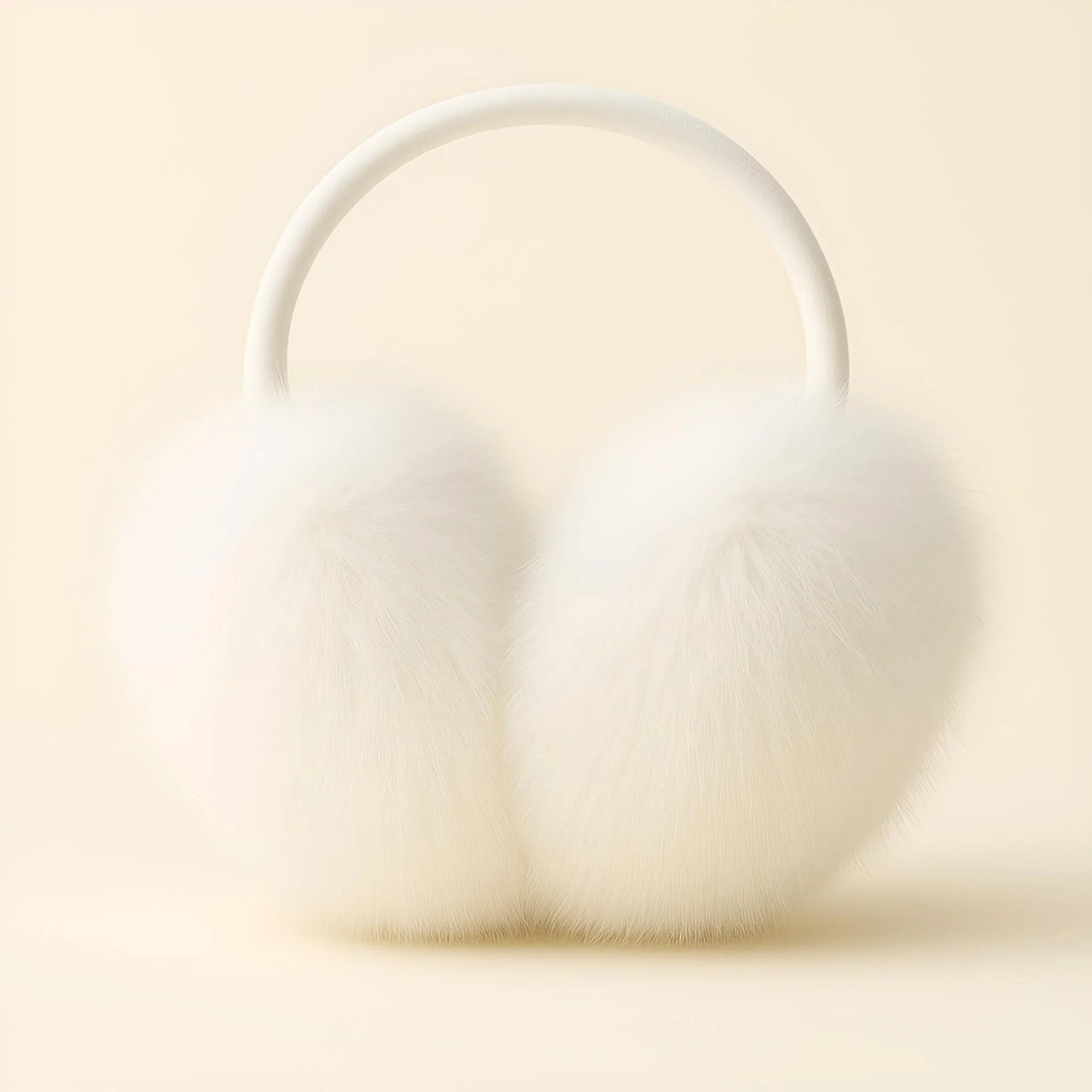 Real Fox Fur Earmuffs Winter Warm Plush Earmuffs Outdoor Solid Fur