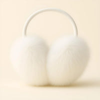 Thumbnail for Real Fox Fur Earmuffs Winter Warm Plush Earmuffs Outdoor Solid Fur