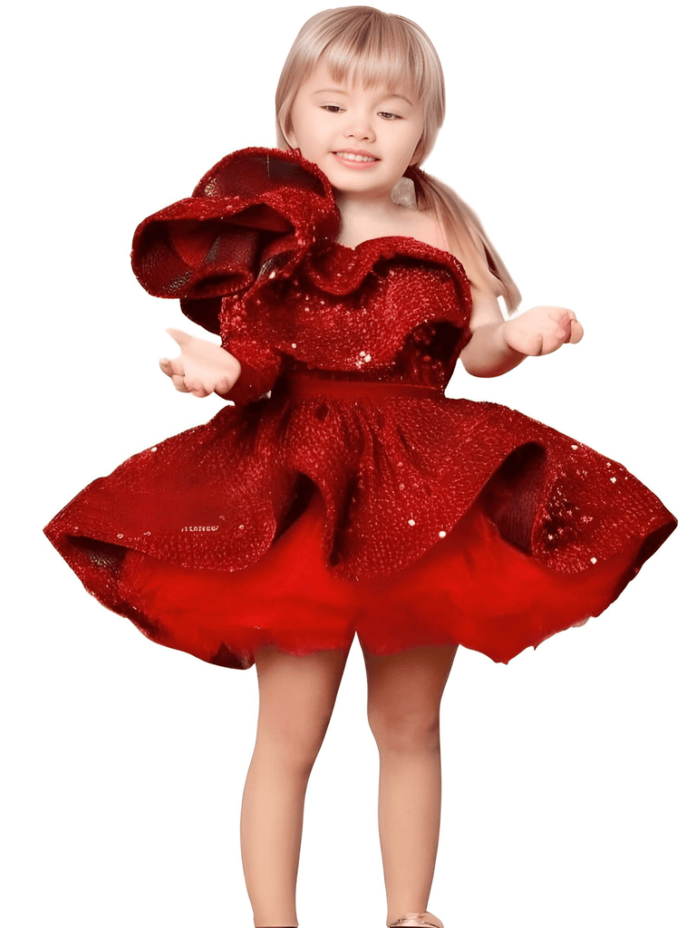 Shimmering red sequin formal dresses for girls at Drestiny. Enjoy free shipping and tax covered. Save up to 50% off!