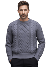 Thumbnail for Retro Knitted Pullover Sweaters For Men