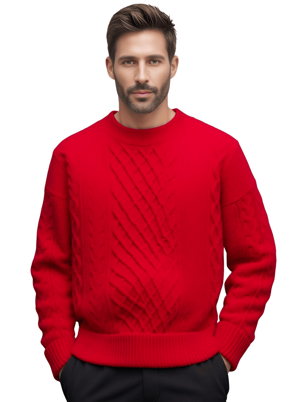 Retro Knitted Pullover Sweaters For Men -, Sweater , Drestiny , Australia, Beige, Black, Brown, FR, Grey, L, Light Green, M, Navy, New Zealand, Pullovers, Red, Sweaters, United Kingdom, United States, XL, XXL, XXXL , Drestiny , www.shopdrestiny.com