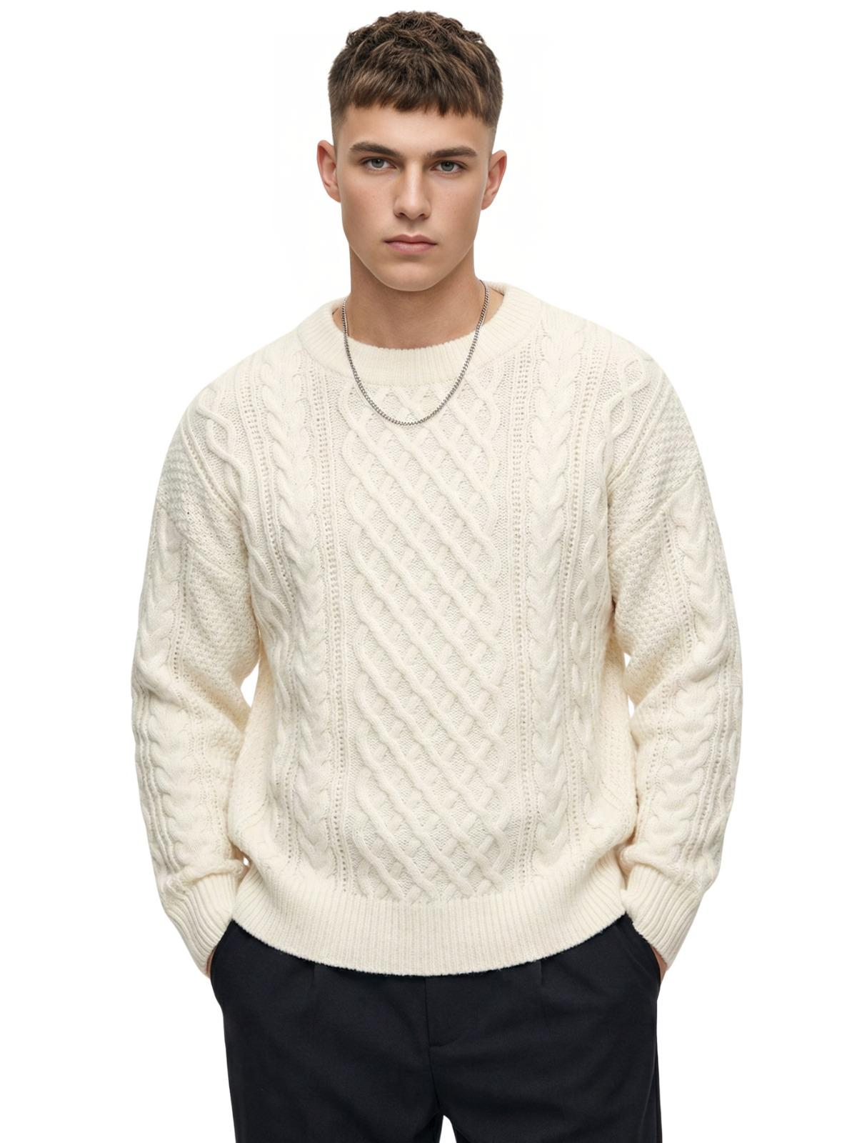 Retro Knitted Pullover Sweaters For Men