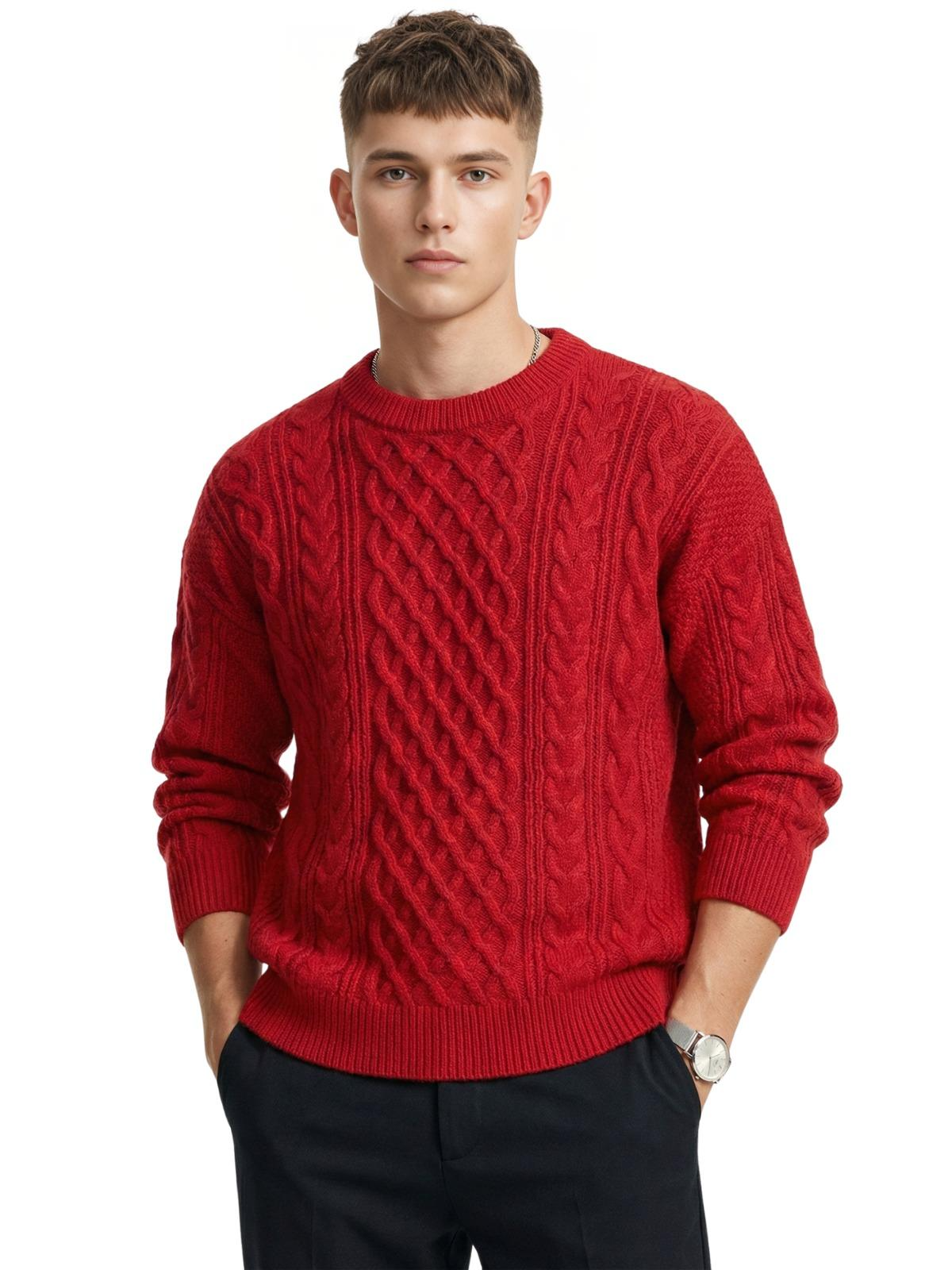 Retro Knitted Pullover Sweaters For Men