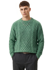 Thumbnail for Retro Knitted Pullover Sweaters For Men