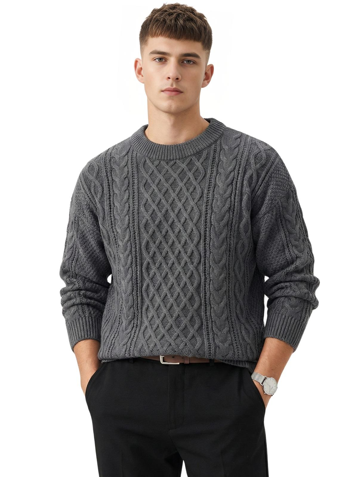 Retro Knitted Pullover Sweaters For Men