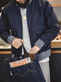 Thumbnail for Retro Men's A1 Flight Jacket in Navy with Contrast Color Splicing Baseball Coat for Men's Overcoat Spring and Autumn, Drestiny, Jackets, Bomber Jackets, Navy, S, M, L, XL, XXL, 2XL, United States, USA, Canada, Australia, New Zealand, United Kingdom, UK, Retro A1 flight jacket men's, Vintage A1 bomber jacket men, Men's A1 flight jacket for sale, Classic A1 flight jacket, Retro men's A1 flight jacket, Vintage A1 flying jacket mens, Leather A1 bomber jacket UK, Men's A1 flight jacket online, shopdrestiny.com