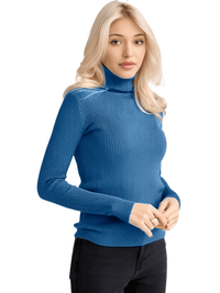 Thumbnail for Rib Knit Turtleneck Sweaters For Women - In 24 Colors! -, Turtleneck , Drestiny , Apricot, Australia, Avocado Green, Black, Blue, Canada, Caramel, Casual Shirts, Dark Brown, Dark Green, Deep Pink, Dress Shirts, Gender_Women, Grey, Haze Blue, Khaki, Light Blue, Light Purple, Long Sleeves, Mauve Red, Navy, New Zealand, Orange, Pink, Pullovers, Purple, Red, Sky Blue, Turtlenecks, United Kingdom, United States, Watermelon Red, White, Wine Red, Yellow , Drestiny , www.shopdrestiny.com