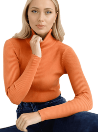 Thumbnail for Rib Knit Turtleneck Sweaters For Women - In 24 Colors! -, Turtleneck , Drestiny , Apricot, Australia, Avocado Green, Black, Blue, Canada, Caramel, Casual Shirts, Dark Brown, Dark Green, Deep Pink, Dress Shirts, Gender_Women, Grey, Haze Blue, Khaki, Light Blue, Light Purple, Long Sleeves, Mauve Red, Navy, New Zealand, Orange, Pink, Pullovers, Purple, Red, Sky Blue, Turtlenecks, United Kingdom, United States, Watermelon Red, White, Wine Red, Yellow , Drestiny , www.shopdrestiny.com