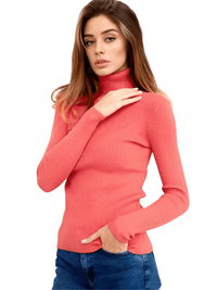Thumbnail for Rib Knit Turtleneck Sweaters For Women - In 24 Colors! -, Turtleneck , Drestiny , Apricot, Australia, Avocado Green, Black, Blue, Canada, Caramel, Casual Shirts, Dark Brown, Dark Green, Deep Pink, Dress Shirts, Gender_Women, Grey, Haze Blue, Khaki, Light Blue, Light Purple, Long Sleeves, Mauve Red, Navy, New Zealand, Orange, Pink, Pullovers, Purple, Red, Sky Blue, Turtlenecks, United Kingdom, United States, Watermelon Red, White, Wine Red, Yellow , Drestiny , www.shopdrestiny.com