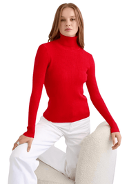 Thumbnail for Rib Knit Turtleneck Sweaters For Women - In 24 Colors! -, Turtleneck , Drestiny , Apricot, Australia, Avocado Green, Black, Blue, Canada, Caramel, Casual Shirts, Dark Brown, Dark Green, Deep Pink, Dress Shirts, Gender_Women, Grey, Haze Blue, Khaki, Light Blue, Light Purple, Long Sleeves, Mauve Red, Navy, New Zealand, Orange, Pink, Pullovers, Purple, Red, Sky Blue, Turtlenecks, United Kingdom, United States, Watermelon Red, White, Wine Red, Yellow , Drestiny , www.shopdrestiny.com