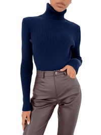Thumbnail for Rib Knit Turtleneck Sweaters For Women - In 24 Colors! -, Turtleneck , Drestiny , Apricot, Australia, Avocado Green, Black, Blue, Canada, Caramel, Casual Shirts, Dark Brown, Dark Green, Deep Pink, Dress Shirts, Gender_Women, Grey, Haze Blue, Khaki, Light Blue, Light Purple, Long Sleeves, Mauve Red, Navy, New Zealand, Orange, Pink, Pullovers, Purple, Red, Sky Blue, Turtlenecks, United Kingdom, United States, Watermelon Red, White, Wine Red, Yellow , Drestiny , www.shopdrestiny.com