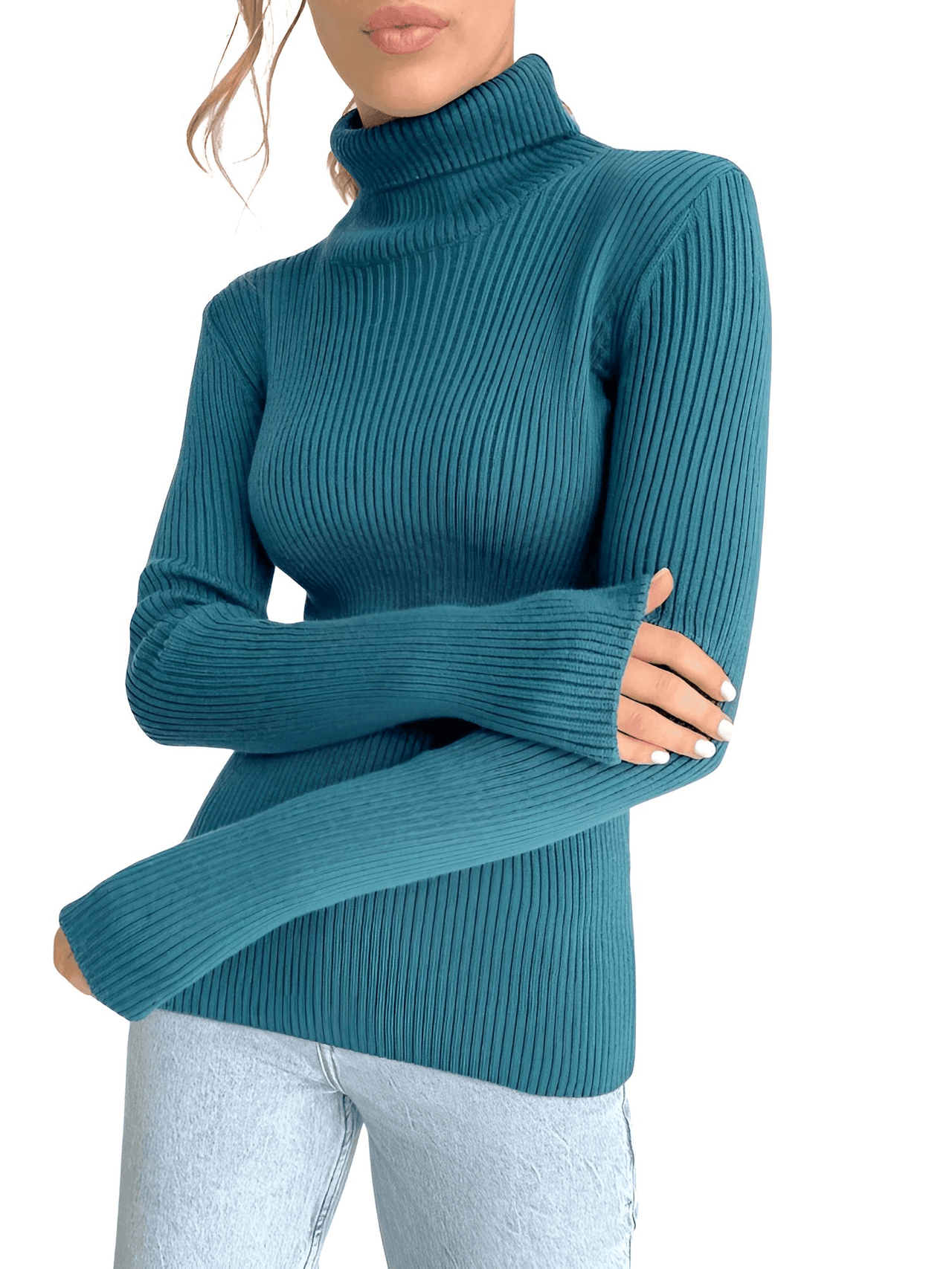 Rib Knit Turtleneck Sweaters For Women - In 24 Colors! -, Turtleneck , Drestiny , Apricot, Australia, Avocado Green, Black, Blue, Canada, Caramel, Casual Shirts, Dark Brown, Dark Green, Deep Pink, Dress Shirts, Gender_Women, Grey, Haze Blue, Khaki, Light Blue, Light Purple, Long Sleeves, Mauve Red, Navy, New Zealand, Orange, Pink, Pullovers, Purple, Red, Sky Blue, Turtlenecks, United Kingdom, United States, Watermelon Red, White, Wine Red, Yellow , Drestiny , www.shopdrestiny.com