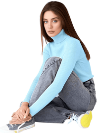 Thumbnail for Rib Knit Turtleneck Sweaters For Women - In 24 Colors! -, Turtleneck , Drestiny , Apricot, Australia, Avocado Green, Black, Blue, Canada, Caramel, Casual Shirts, Dark Brown, Dark Green, Deep Pink, Dress Shirts, Gender_Women, Grey, Haze Blue, Khaki, Light Blue, Light Purple, Long Sleeves, Mauve Red, Navy, New Zealand, Orange, Pink, Pullovers, Purple, Red, Sky Blue, Turtlenecks, United Kingdom, United States, Watermelon Red, White, Wine Red, Yellow , Drestiny , www.shopdrestiny.com