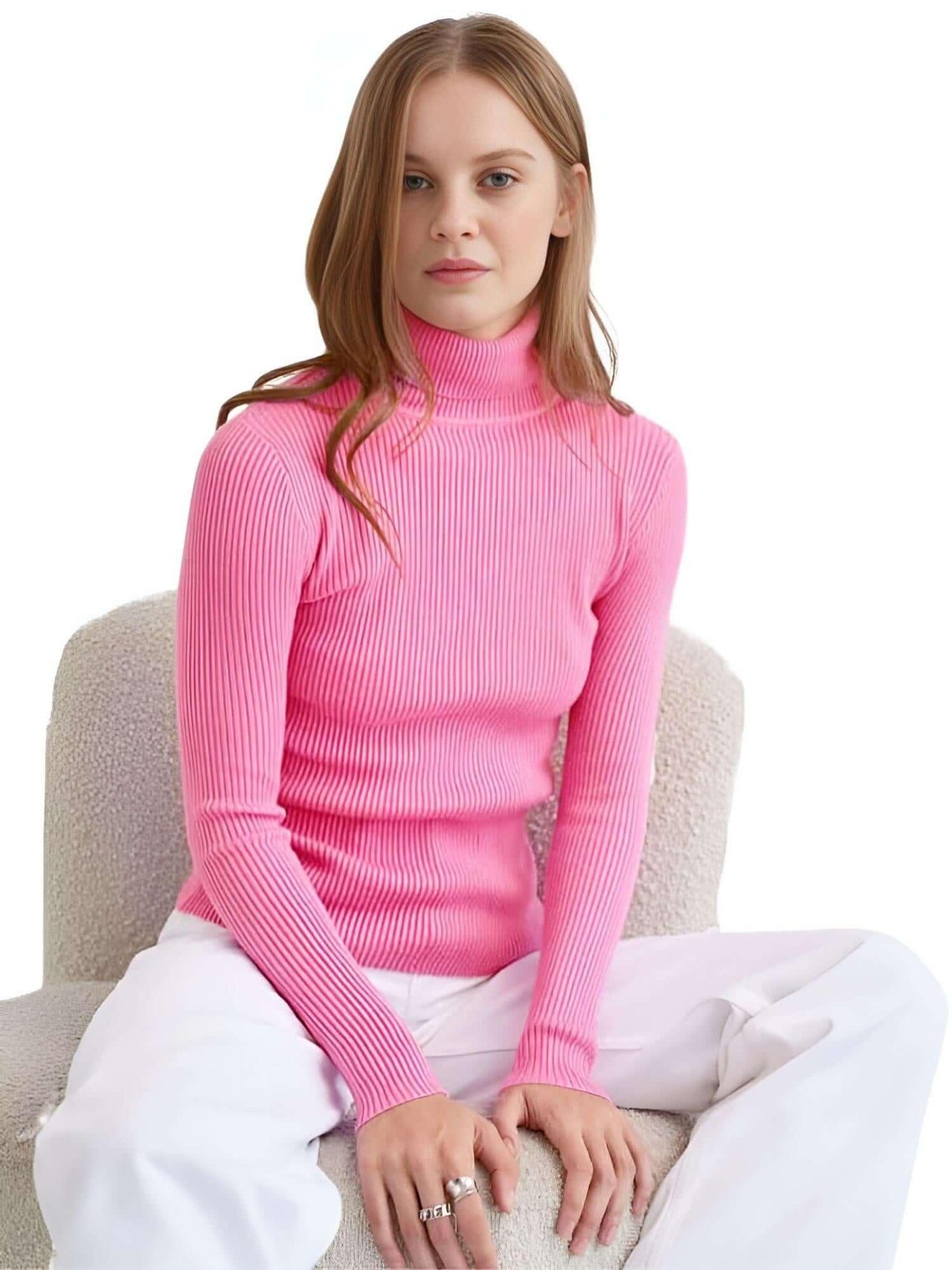 Rib Knit Turtleneck Sweaters For Women - In 24 Colors! -, Turtleneck , Drestiny , Apricot, Australia, Avocado Green, Black, Blue, Canada, Caramel, Casual Shirts, Dark Brown, Dark Green, Deep Pink, Dress Shirts, Gender_Women, Grey, Haze Blue, Khaki, Light Blue, Light Purple, Long Sleeves, Mauve Red, Navy, New Zealand, Orange, Pink, Pullovers, Purple, Red, Sky Blue, Turtlenecks, United Kingdom, United States, Watermelon Red, White, Wine Red, Yellow , Drestiny , www.shopdrestiny.com