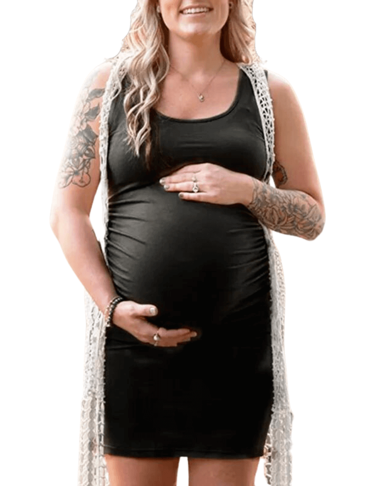 Ruched Maternity Dress