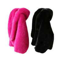 Thumbnail for Runway Fashion Iconic Hooded Fur Coat Women Batwing Chic Winter Hailey Bieber Shaggy Overcoat Fox Fur Jacket