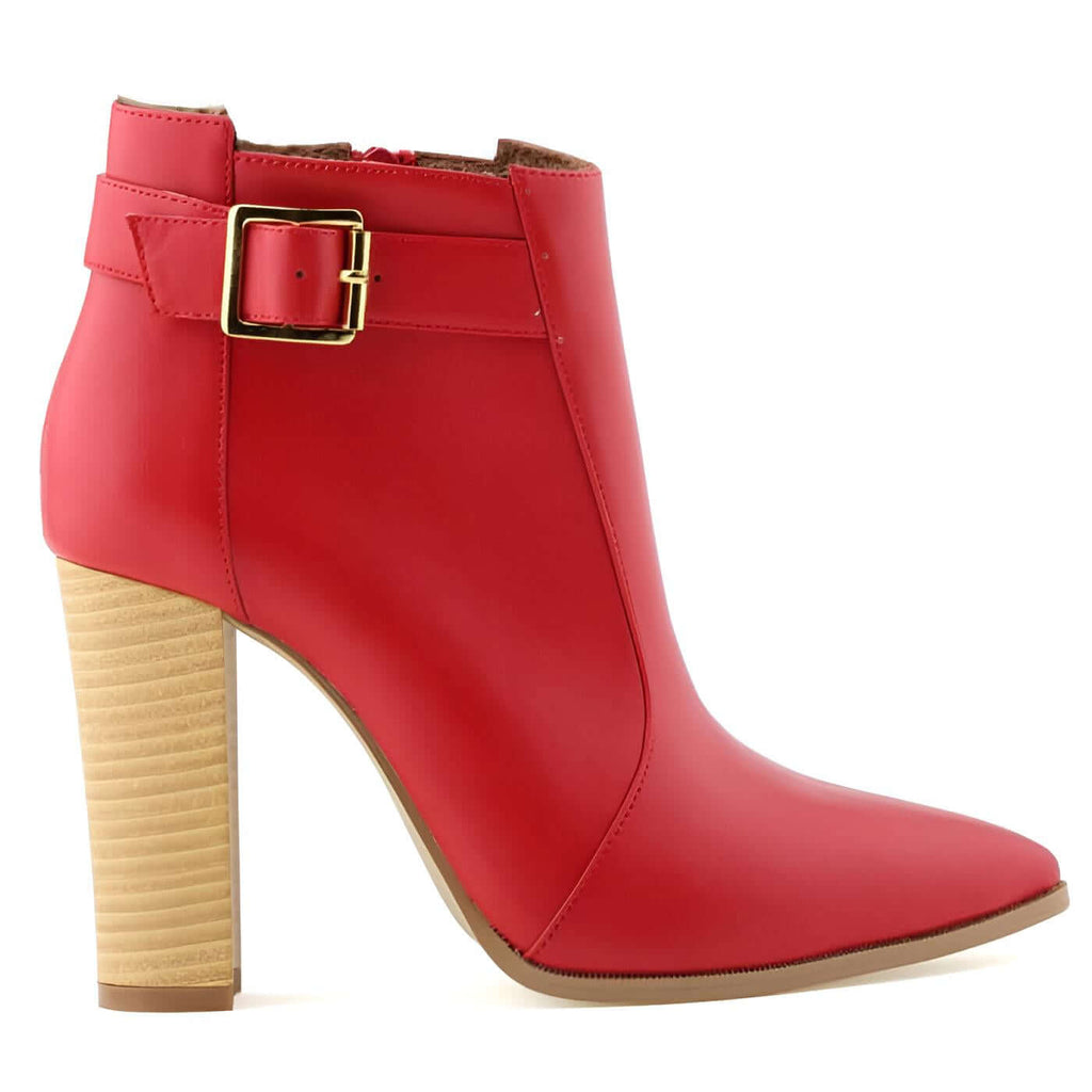 Sexy Red Ankle Boots For Women
