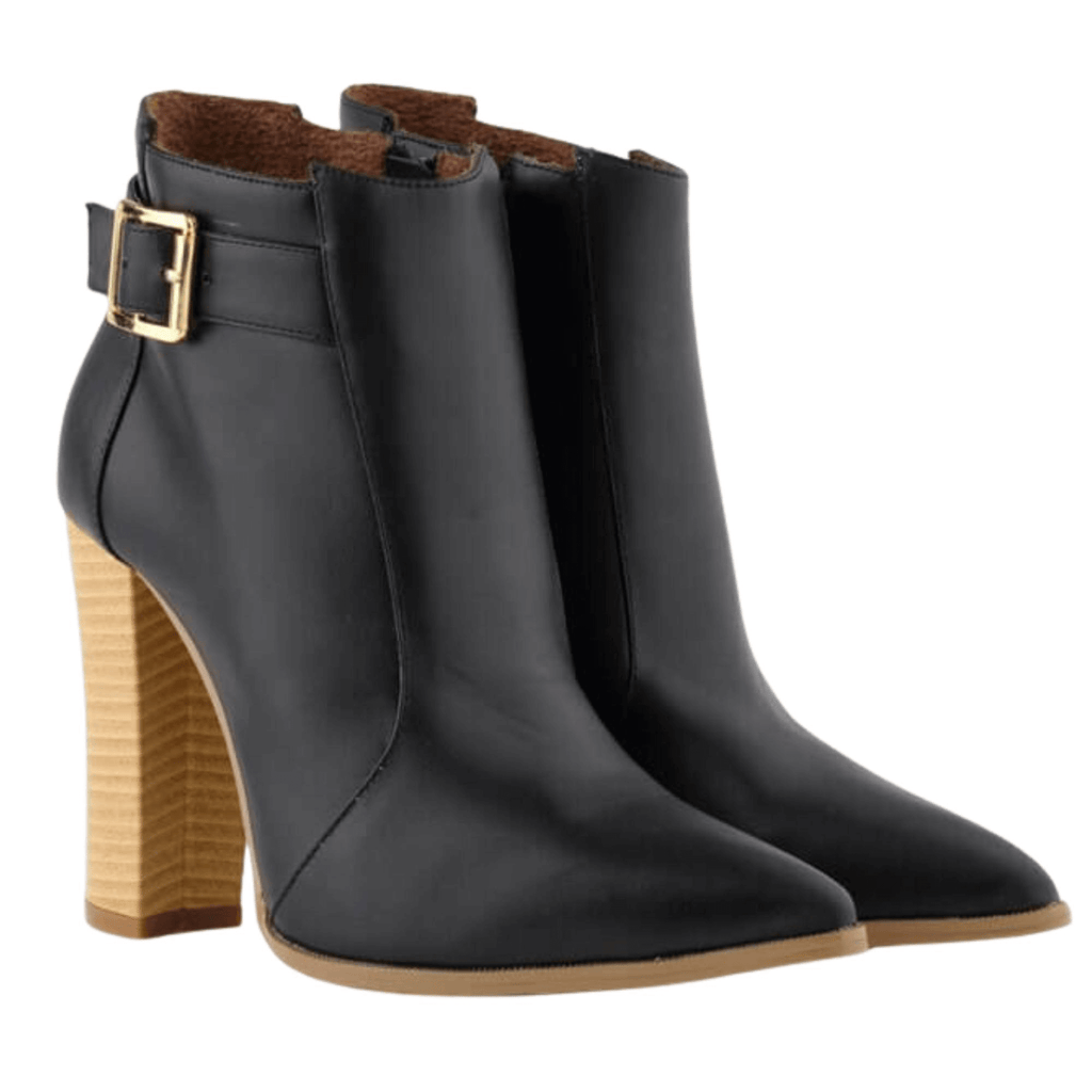 Sexy Black Ankle Boots For Women