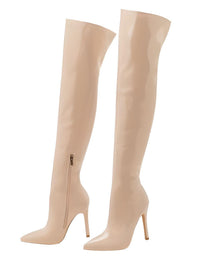 Thumbnail for Sexy Stiletto High Heels Women's Over-The-Knee Boots Pointed Toe Ladies Sexy Thigh High Boots -, Boots , Drestiny , 10, 11, 4, 5, 6, 7, 8, 9, Apricot, Australia, Black, Boots, Grey, High Heels, Knee Highs, Red, Stilettos, Thigh Highs, United Kingdom, United States, White , Drestiny , www.shopdrestiny.com