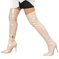 Thumbnail for Sexy Stiletto High Heels Women's Over-The-Knee Boots Pointed Toe Ladies Sexy Thigh High Boots -, Boots , Drestiny , 10, 11, 4, 5, 6, 7, 8, 9, Apricot, Australia, Black, Boots, Grey, High Heels, Knee Highs, Red, Stilettos, Thigh Highs, United Kingdom, United States, White , Drestiny , www.shopdrestiny.com