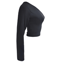 Thumbnail for Sexy Women's One Shoulder Crop Top Diagonal Collar Long Sleeve Casual Basic White Slim Fit Bodycon Tops, Drestiny, Crop Tops, Casual Shirts, Long Sleeves, Sleeveless, One Shoulder, Activewear, One Arm Crop Top, Gender_Women, S, M, L, White, Black, United States, Canada, Australia, New Zealand, United Kingdom, shopdrestiny.com