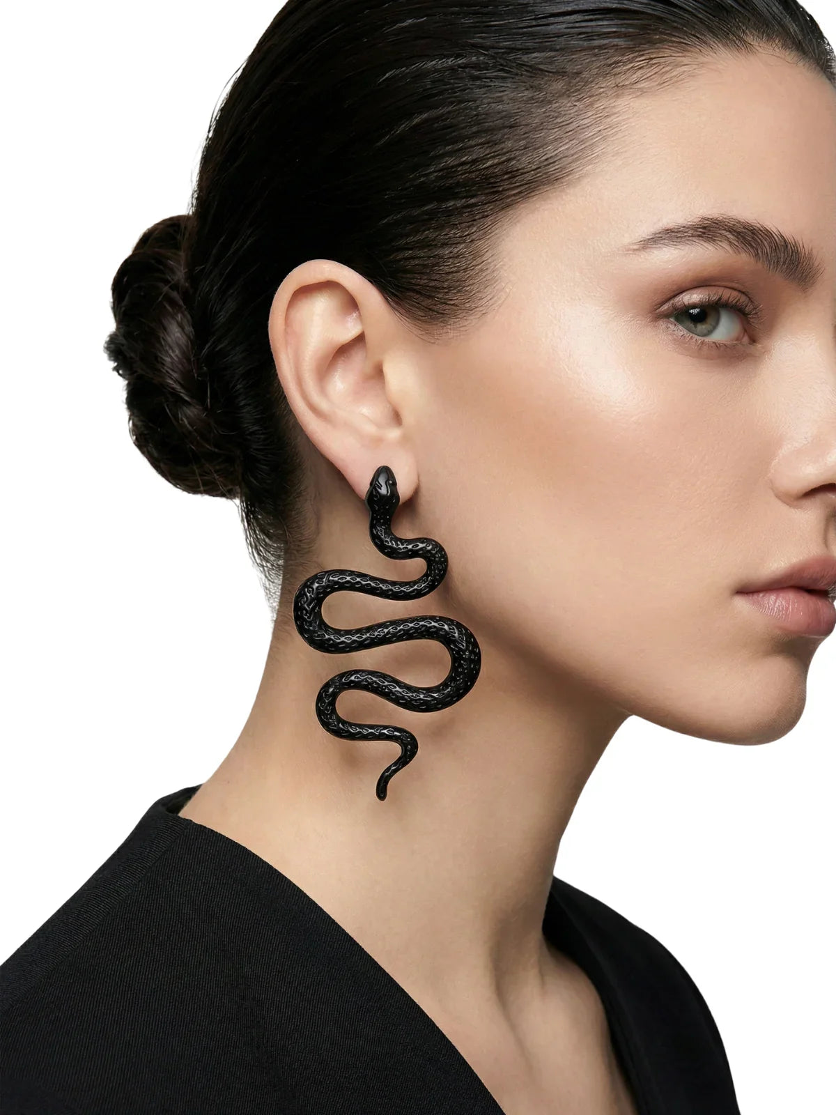 Sexy and Exaggerated Avant-Garde Snake Earrings For Women Fashion Trendy Rock Jewelry