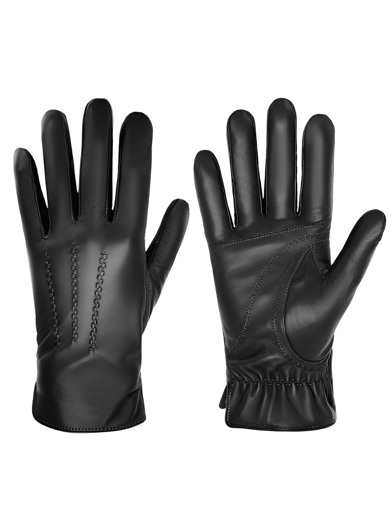 Sheepskin Genuine Leather Cashmere Lined Gloves Touchscreen Winter Warm Gloves, gloves, mens leather gloves, womens leather gloves, cashmere gloves, driving gloves, leather sport gloves, United States, Canada, Australia, New Zealand, United Kingdom, FR, Black, Grey, Dark Brown, Red Brown, Orange Brown, Brown, S, M, L, XL, XXL, shopdrestiny.com