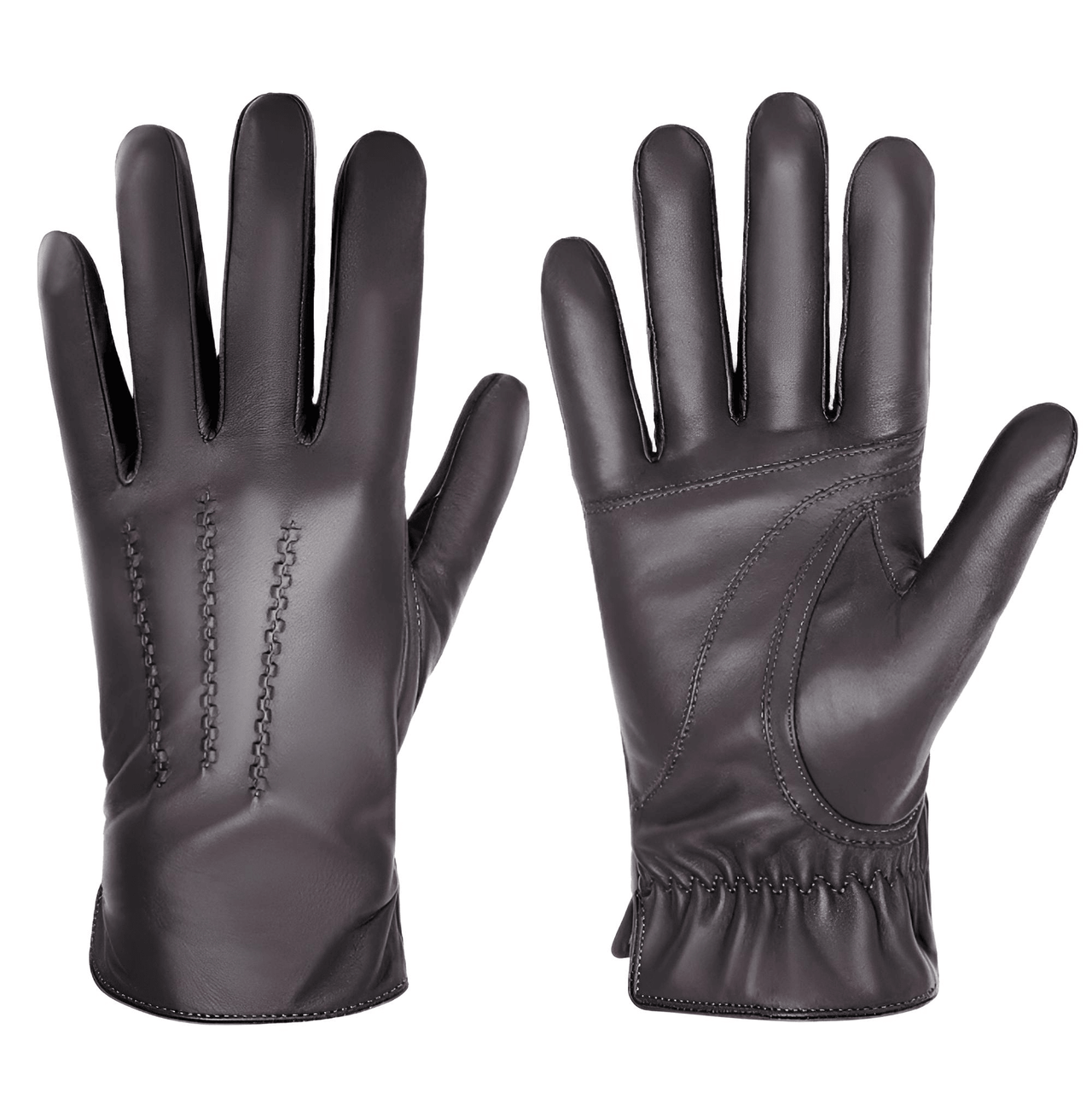 Sheepskin Genuine Leather Cashmere Lined Gloves Touchscreen Winter Warm Gloves, gloves, mens leather gloves, womens leather gloves, cashmere gloves, driving gloves, leather sport gloves, United States, Canada, Australia, New Zealand, United Kingdom, FR, Black, Grey, Dark Brown, Red Brown, Orange Brown, Brown, S, M, L, XL, XXL, shopdrestiny.com