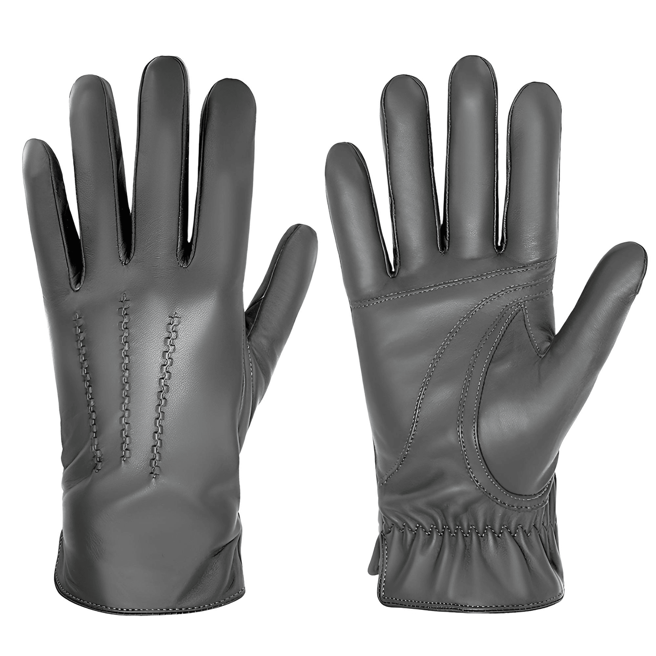 Sheepskin Genuine Leather Cashmere Lined Gloves Touchscreen Winter Warm Gloves, gloves, mens leather gloves, womens leather gloves, cashmere gloves, driving gloves, leather sport gloves, United States, Canada, Australia, New Zealand, United Kingdom, FR, Black, Grey, Dark Brown, Red Brown, Orange Brown, Brown, S, M, L, XL, XXL, shopdrestiny.com
