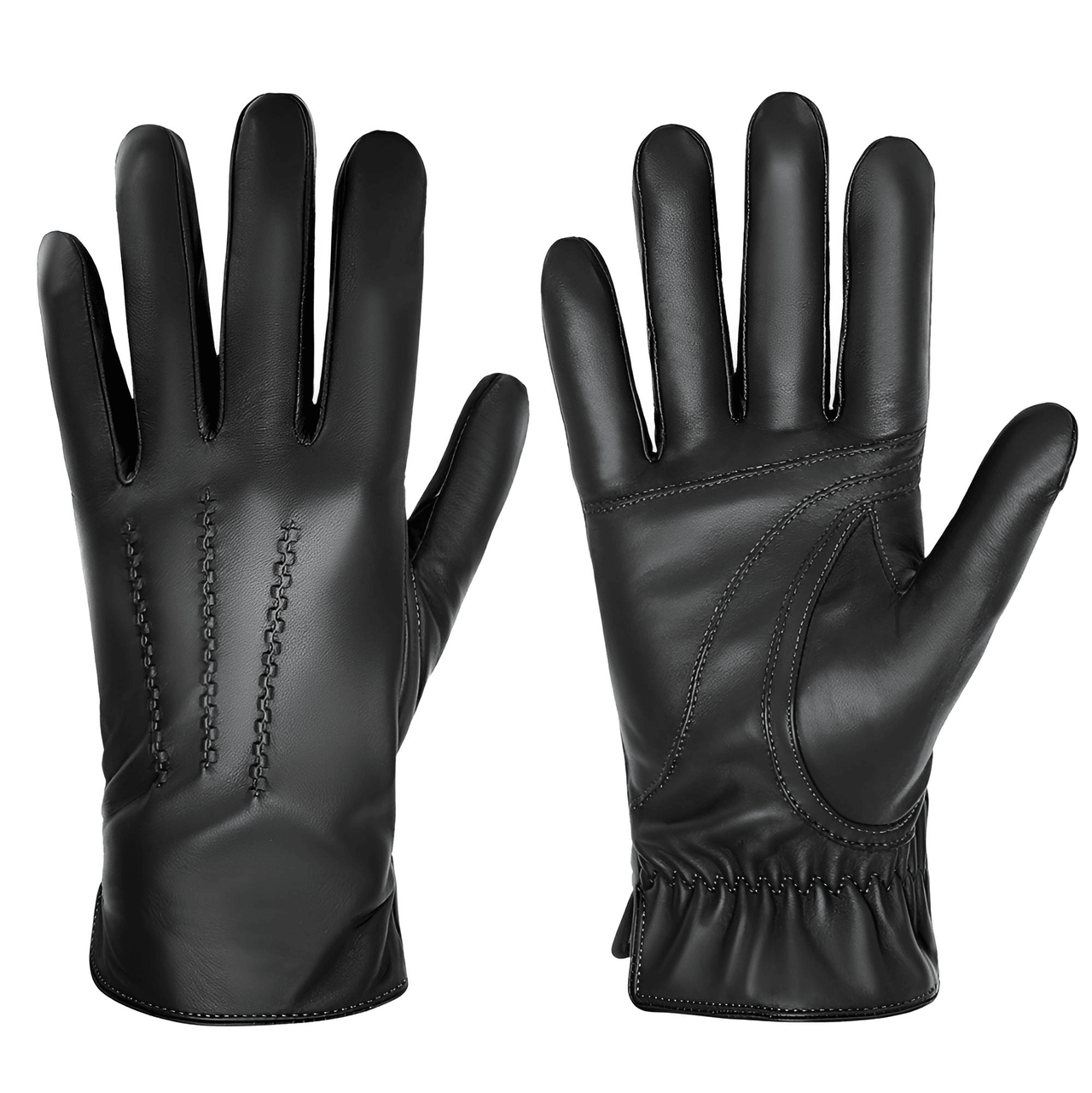 Sheepskin Genuine Leather Cashmere Lined Gloves Touchscreen Winter Warm Gloves, gloves, mens leather gloves, womens leather gloves, cashmere gloves, driving gloves, leather sport gloves, United States, Canada, Australia, New Zealand, United Kingdom, FR, Black, Grey, Dark Brown, Red Brown, Orange Brown, Brown, S, M, L, XL, XXL, shopdrestiny.com